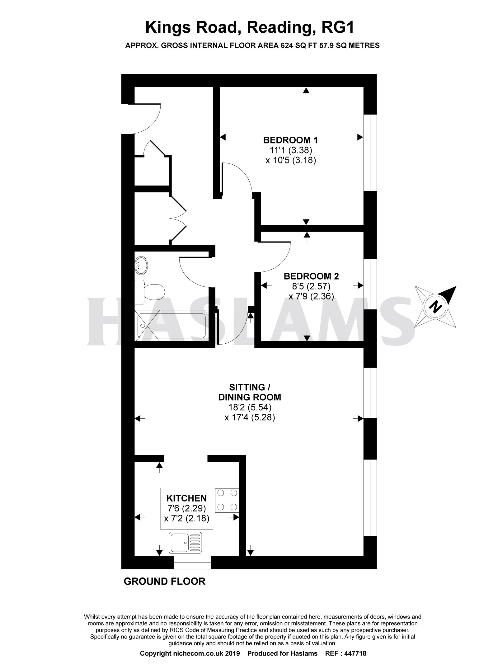 2 Bedrooms Flat for sale in Charles Place, 246 Kings Road, Reading RG1