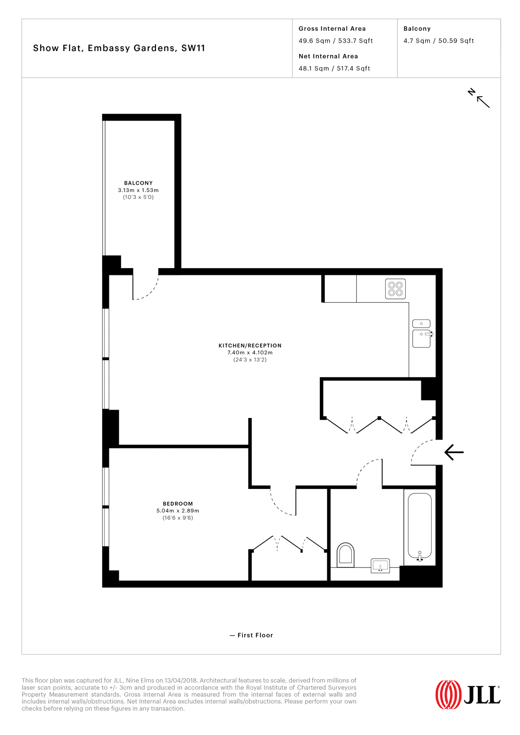 1 Bedrooms Flat to rent in Glacier House, The Residence, Charles Clowes Walk, London SW11