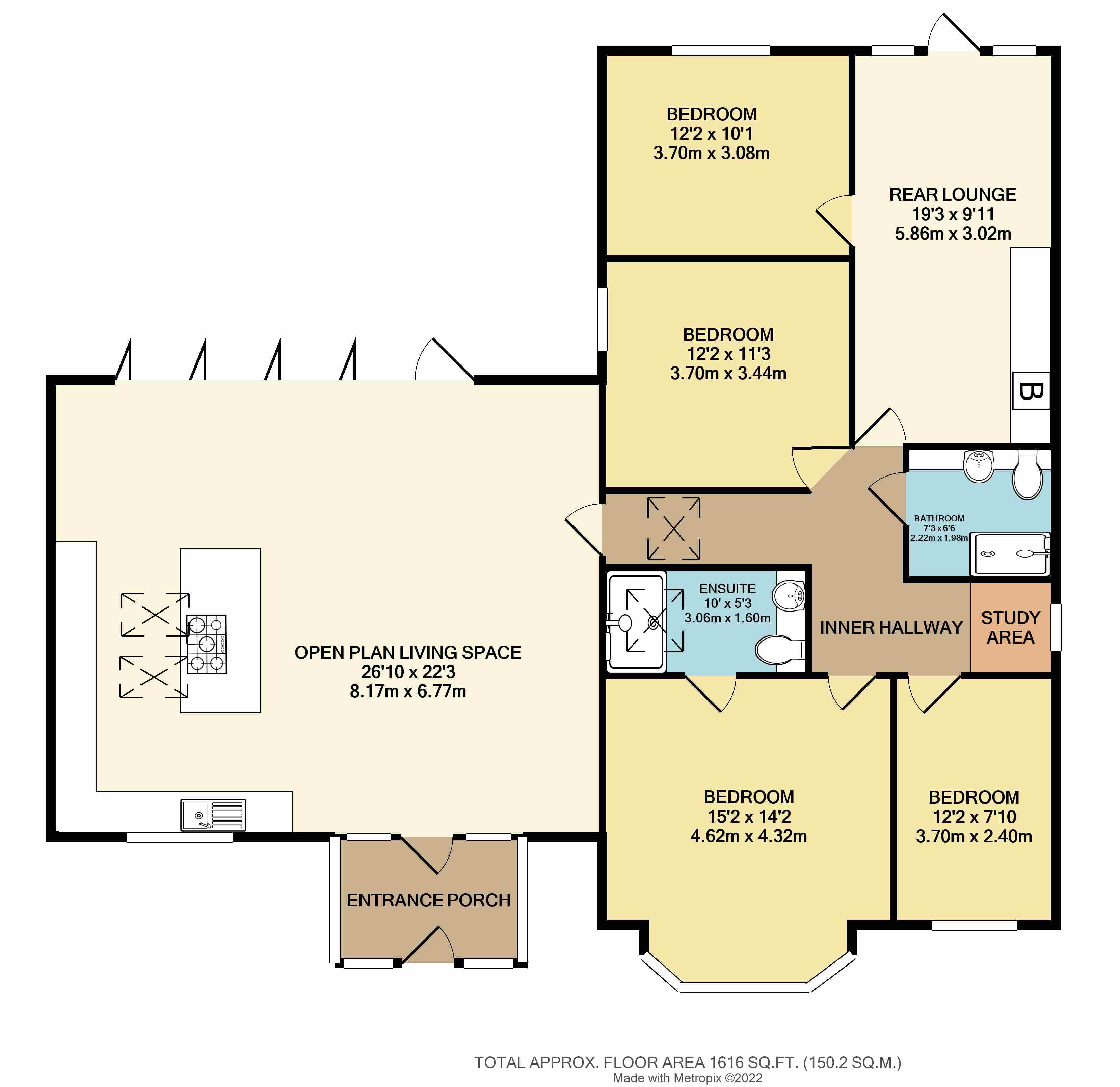 44, Roxton Road, Stockport floorplan