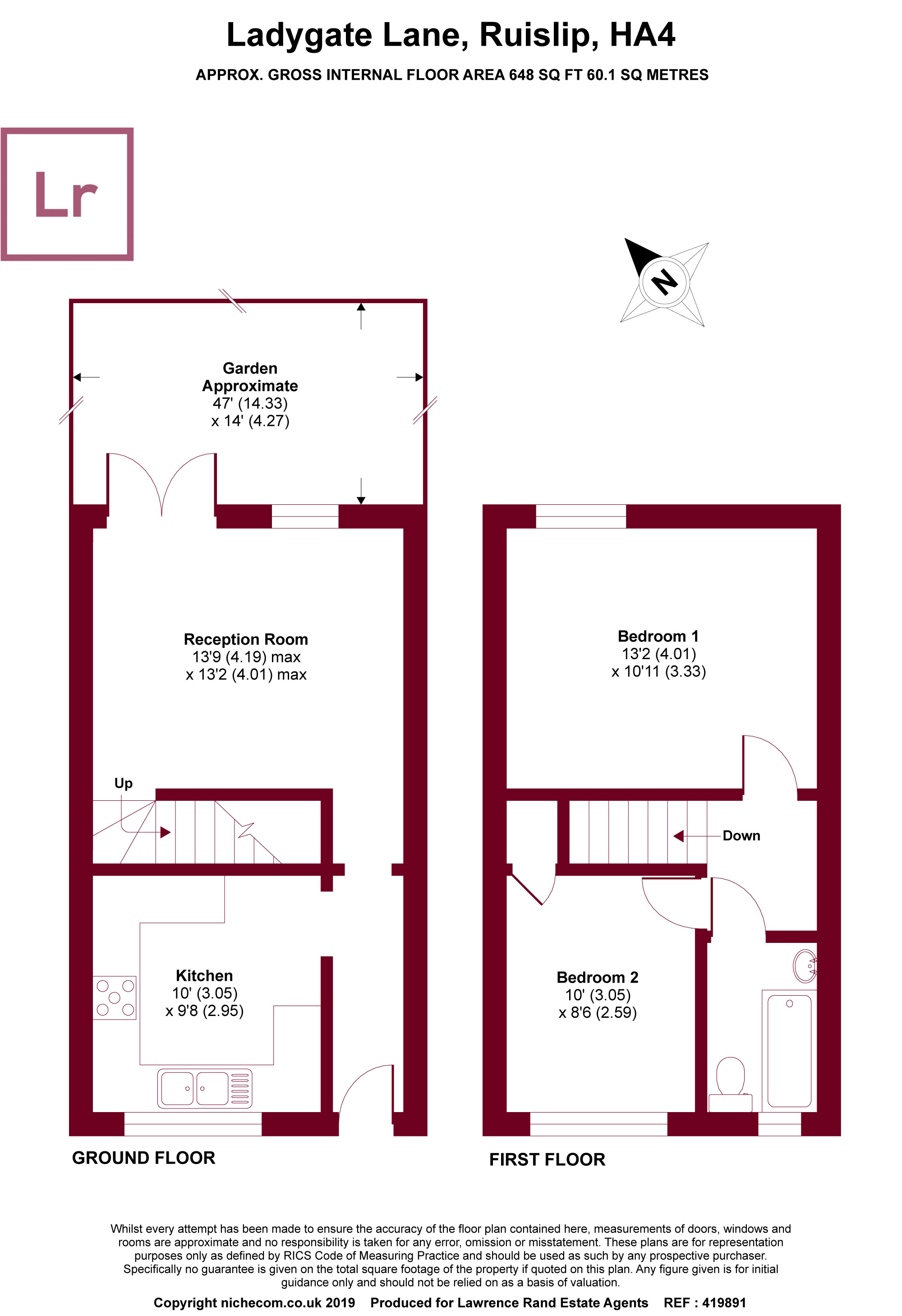 2 Bedrooms Terraced house to rent in Ladygate Lane, Ruislip, Middlesex HA4