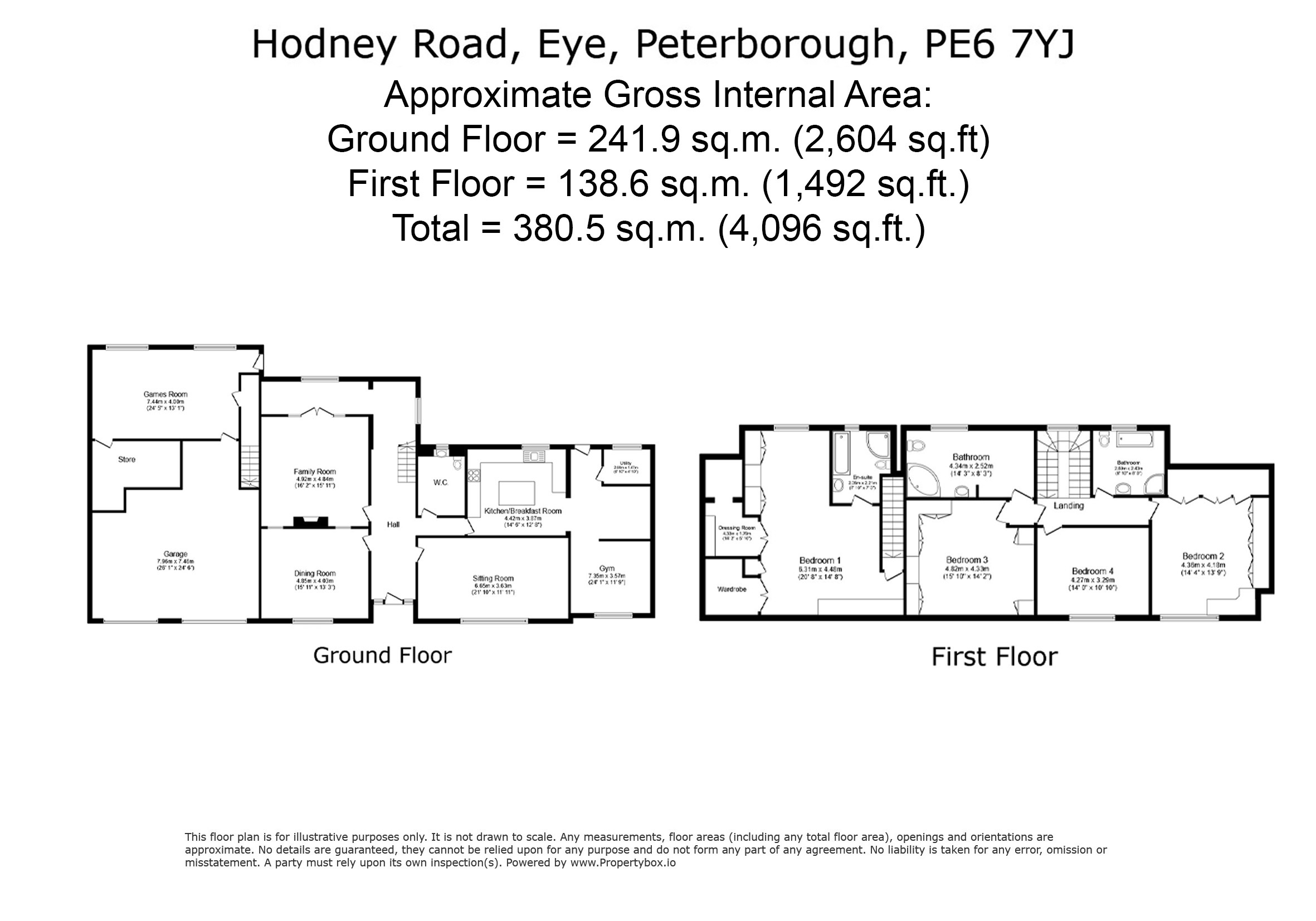 58a, Hodney Road, Peterborough floorplan