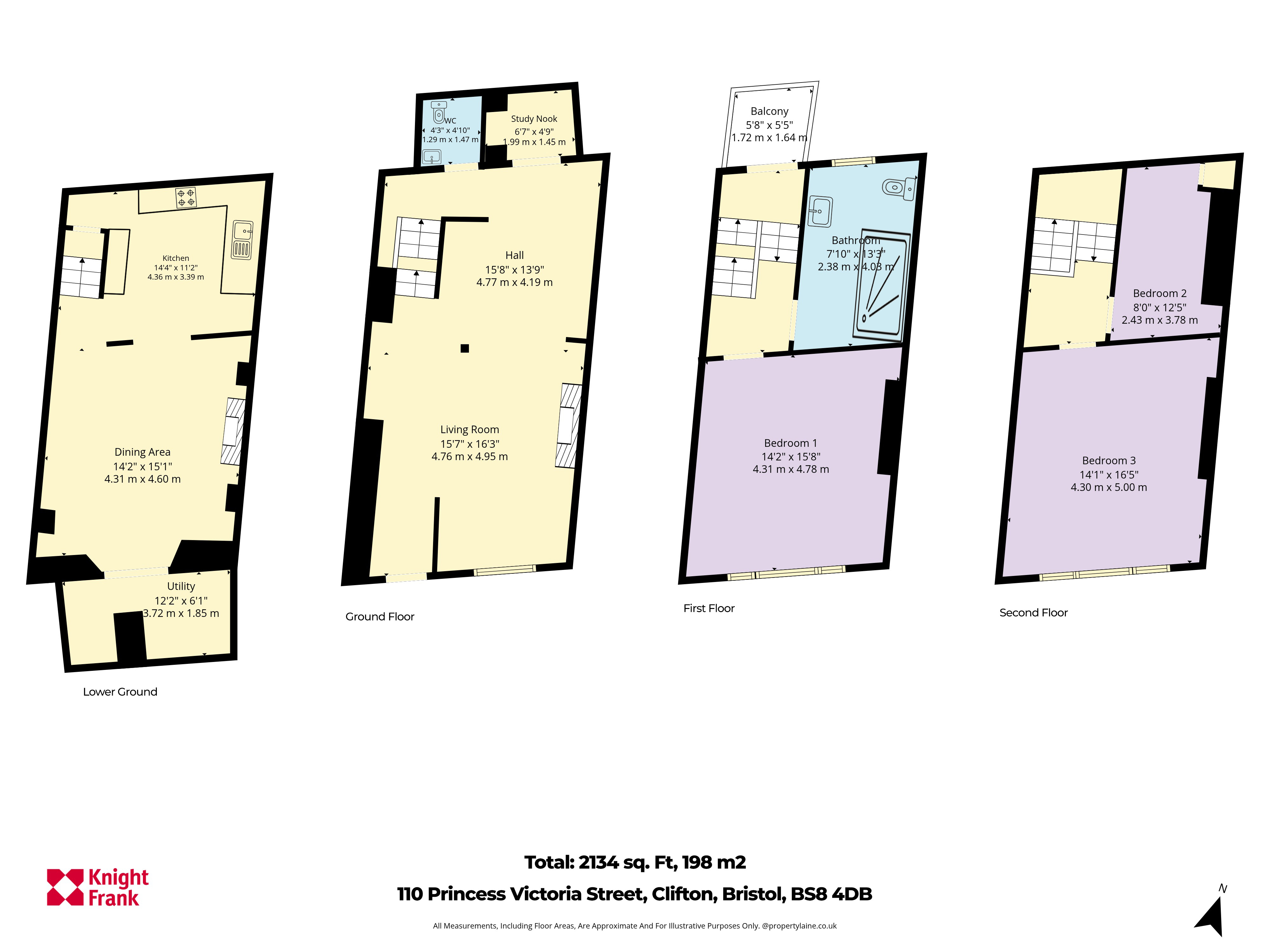 110, Princess Victoria Street, Bristol floorplan