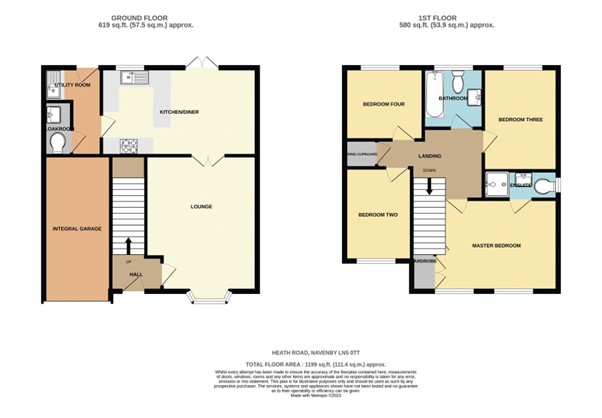 41, Heath Road, Navenby floorplan