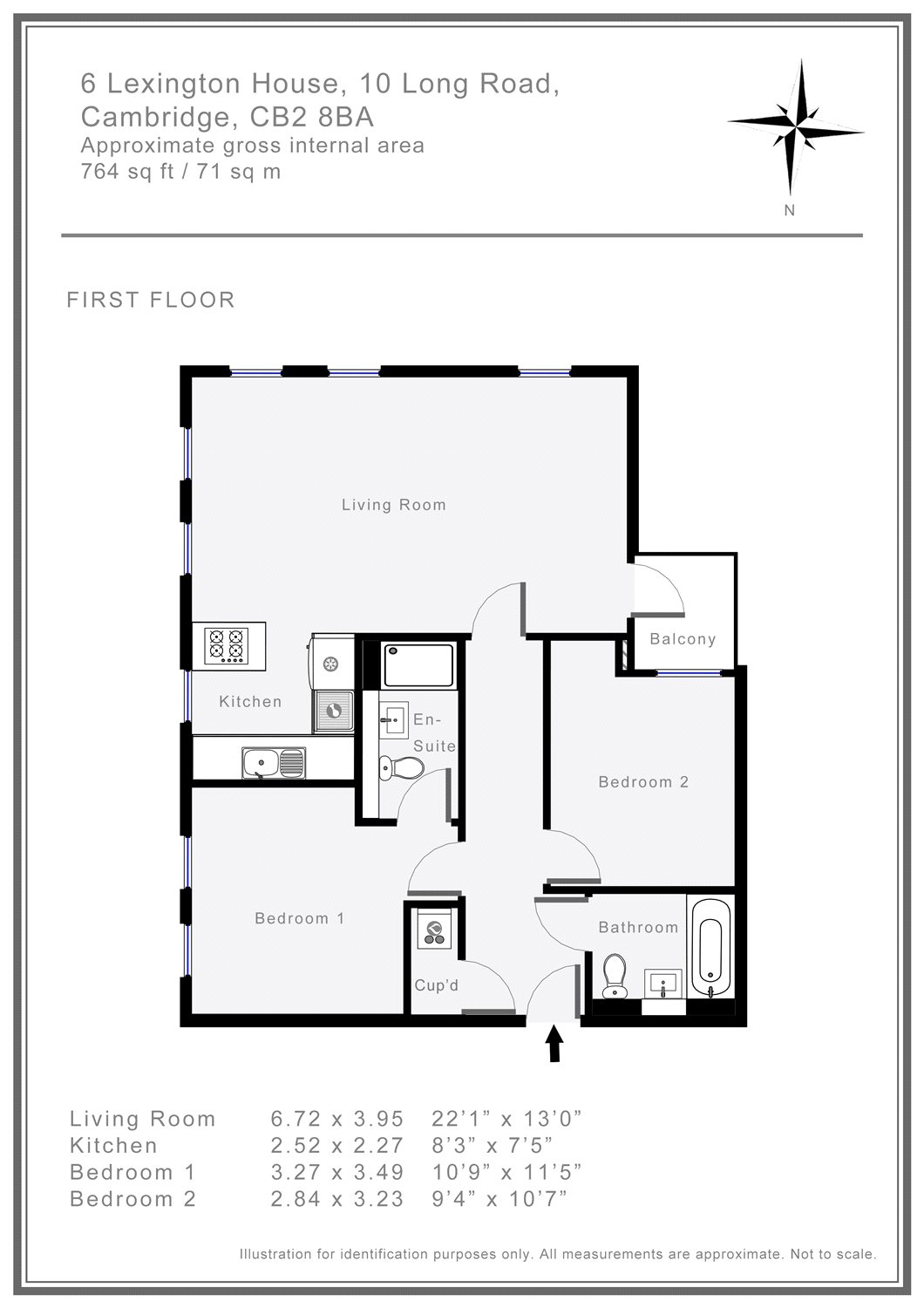 2 Bedrooms Flat to rent in Lexington House, 10 Long Road, Cambridge CB2