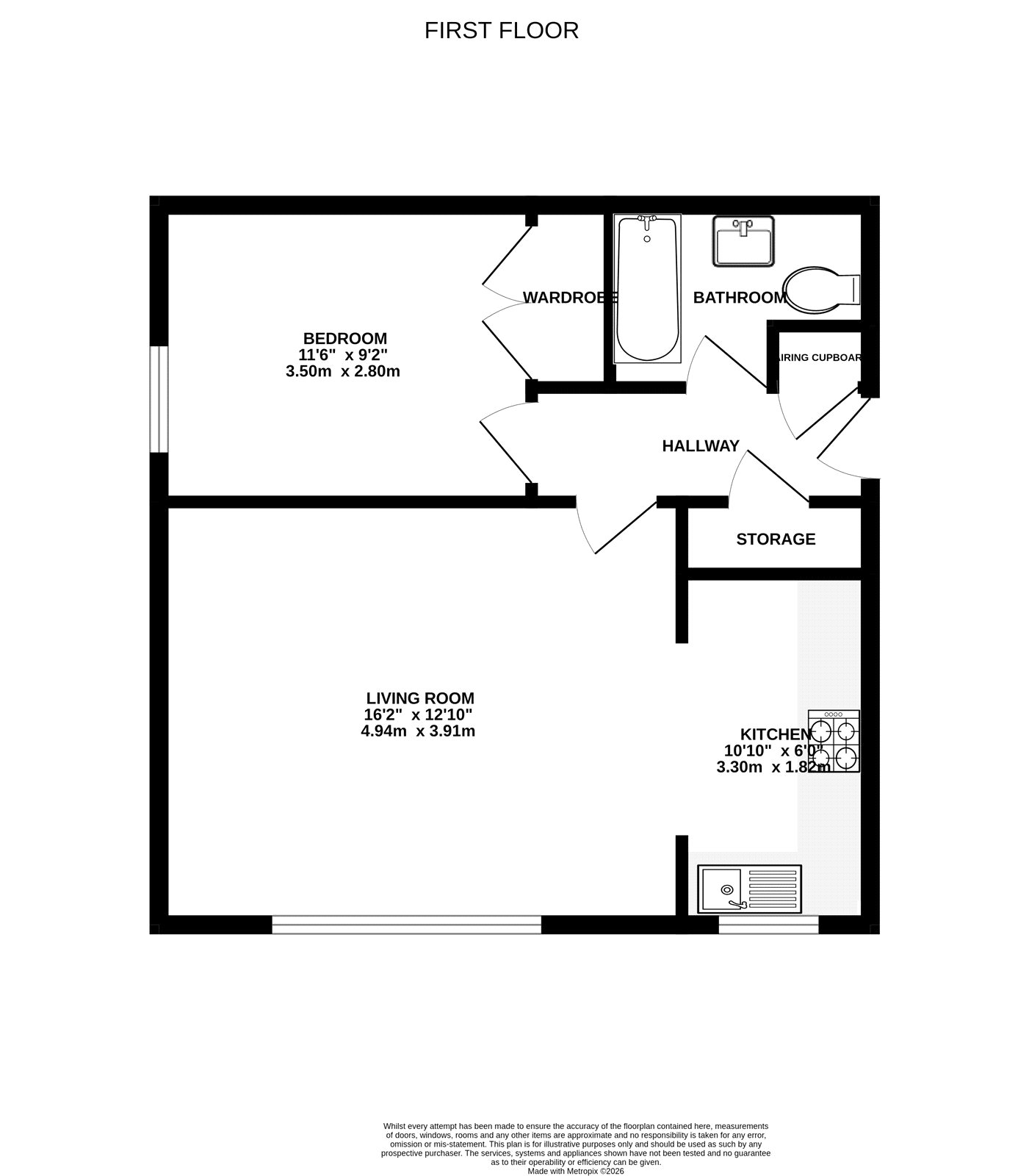 Flat 5,, Rosewood, 24 Rorkes Drift floorplan