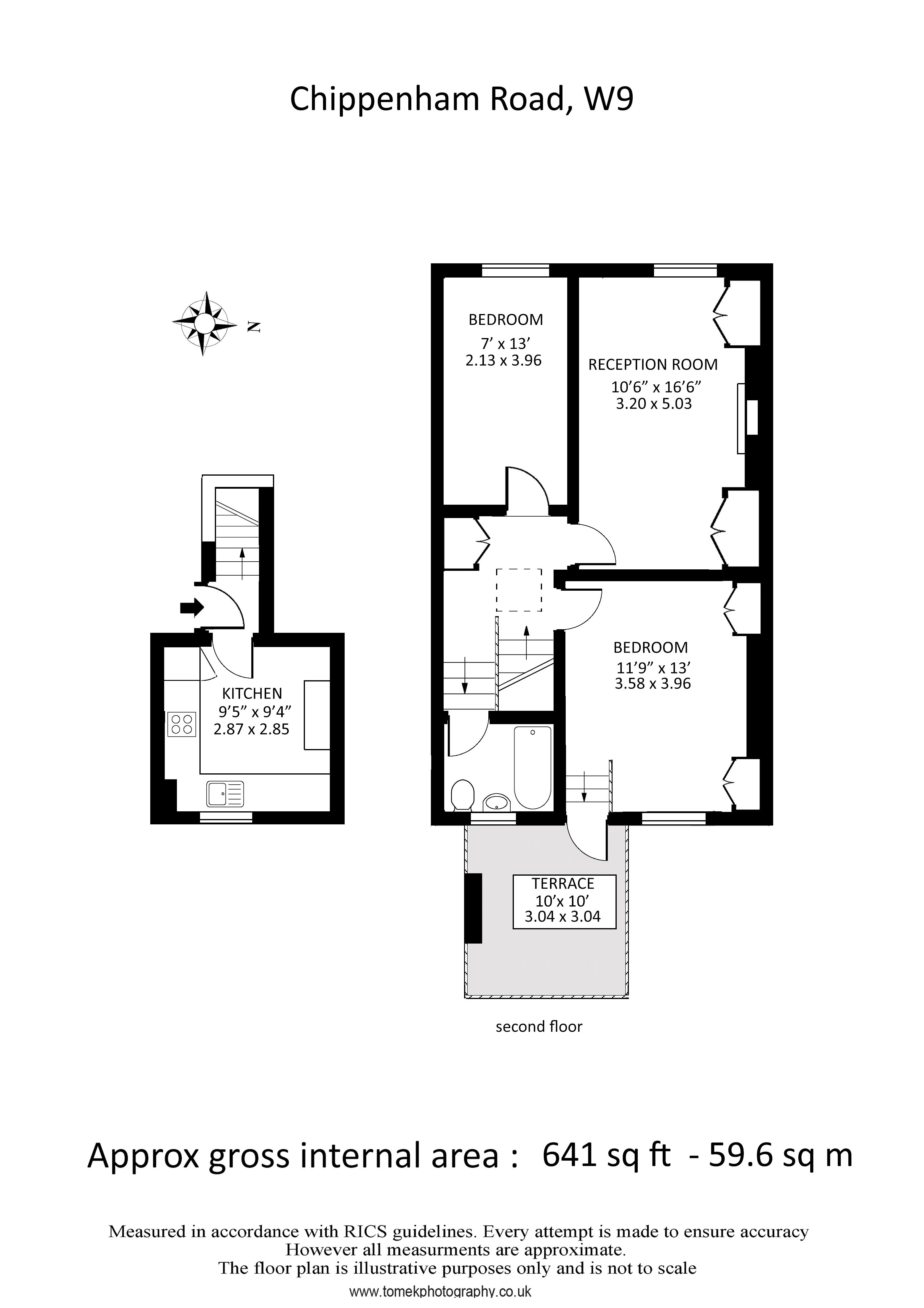 Flat 6, 69, Chippenham Road, London floorplan