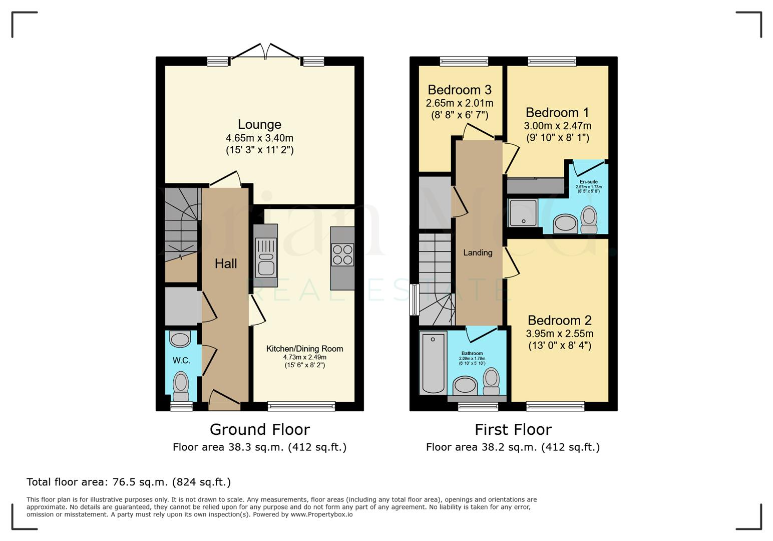 East View Close, Rugby floorplan