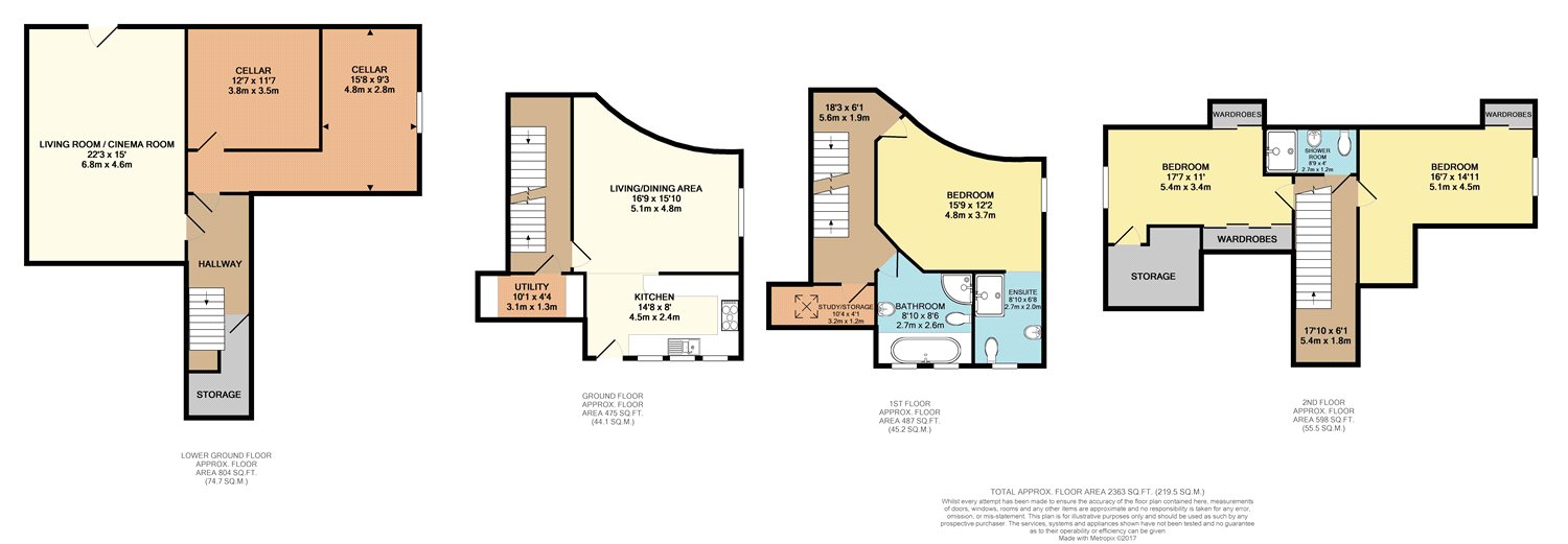 3 Bedrooms Town house to rent in Fraser House, Oakwood Lane, Oakwood, Leeds LS8