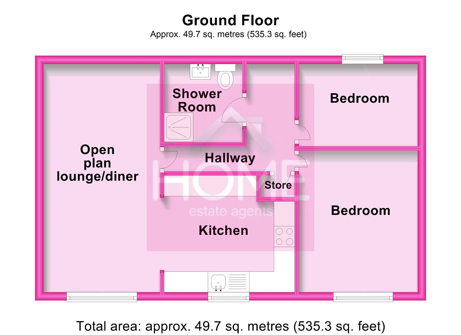 2 Bedrooms Flat to rent in Thirkhill Place, Clarendon Road, Eccles M30