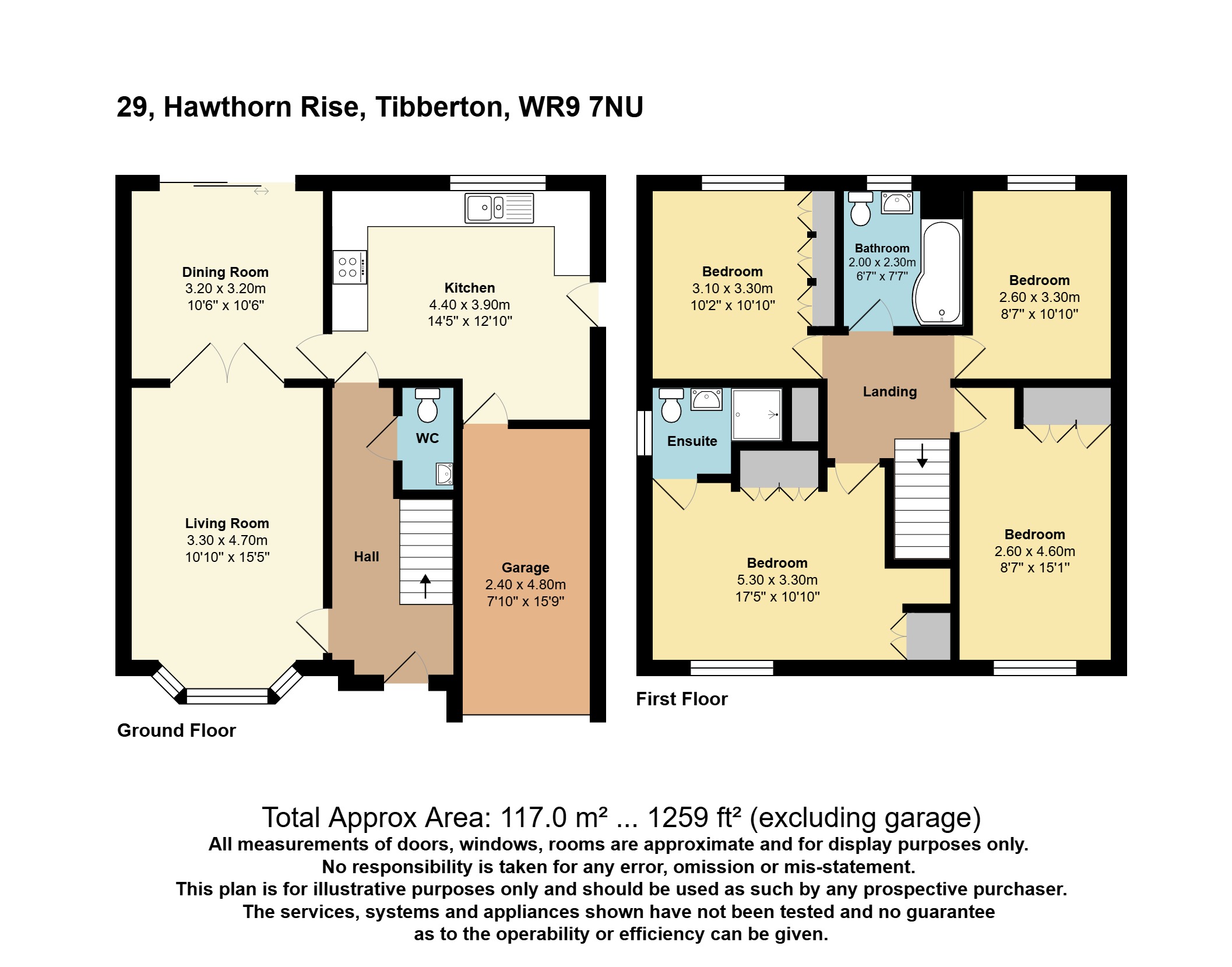29, Hawthorn Rise, Droitwich floorplan
