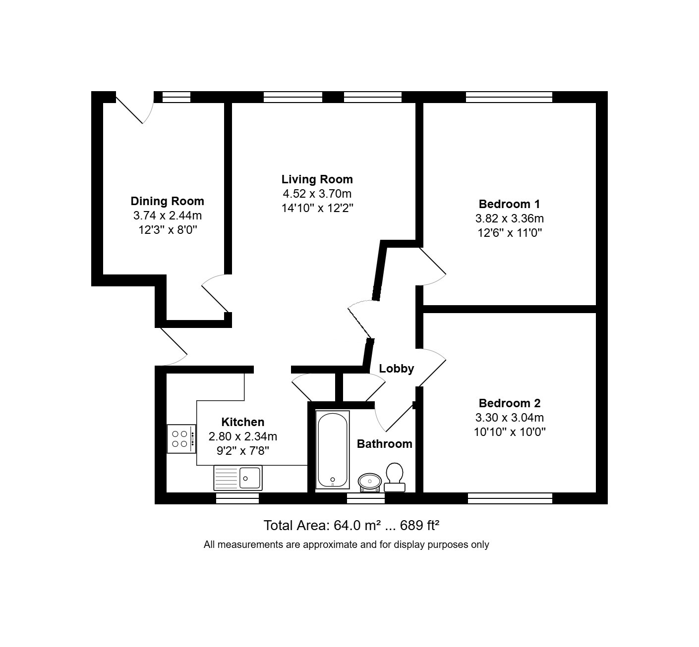 Flat 1, Stephen Lodge, 10-12, Kent Road, Southsea floorplan