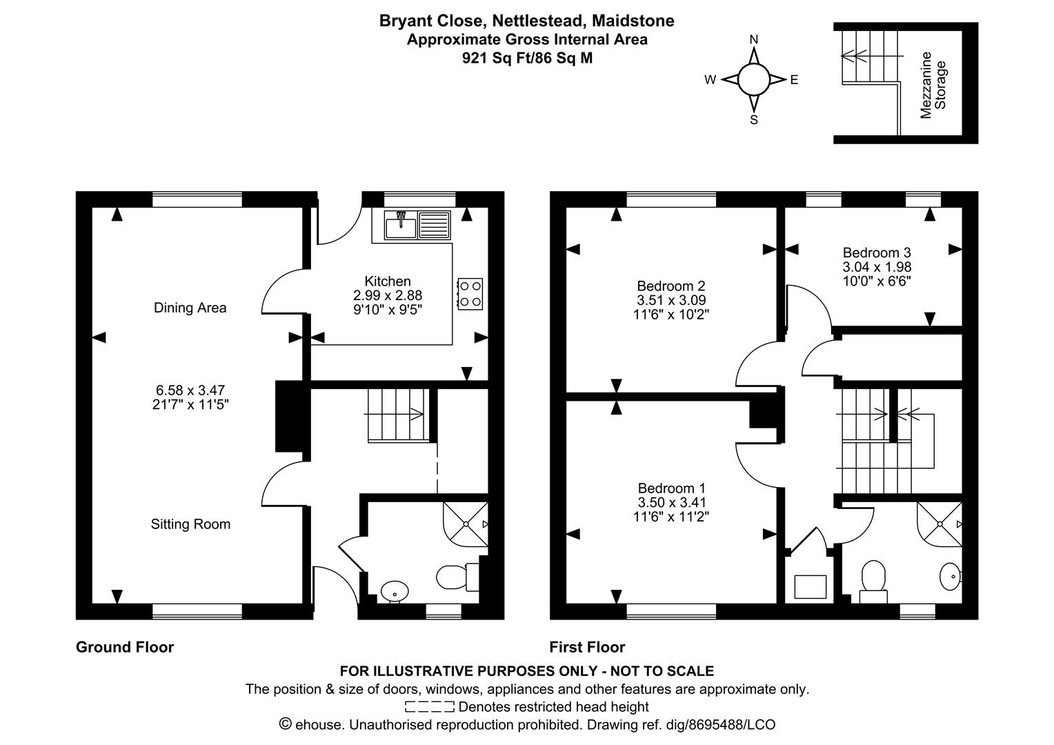 19, Bryant Close, Maidstone floorplan