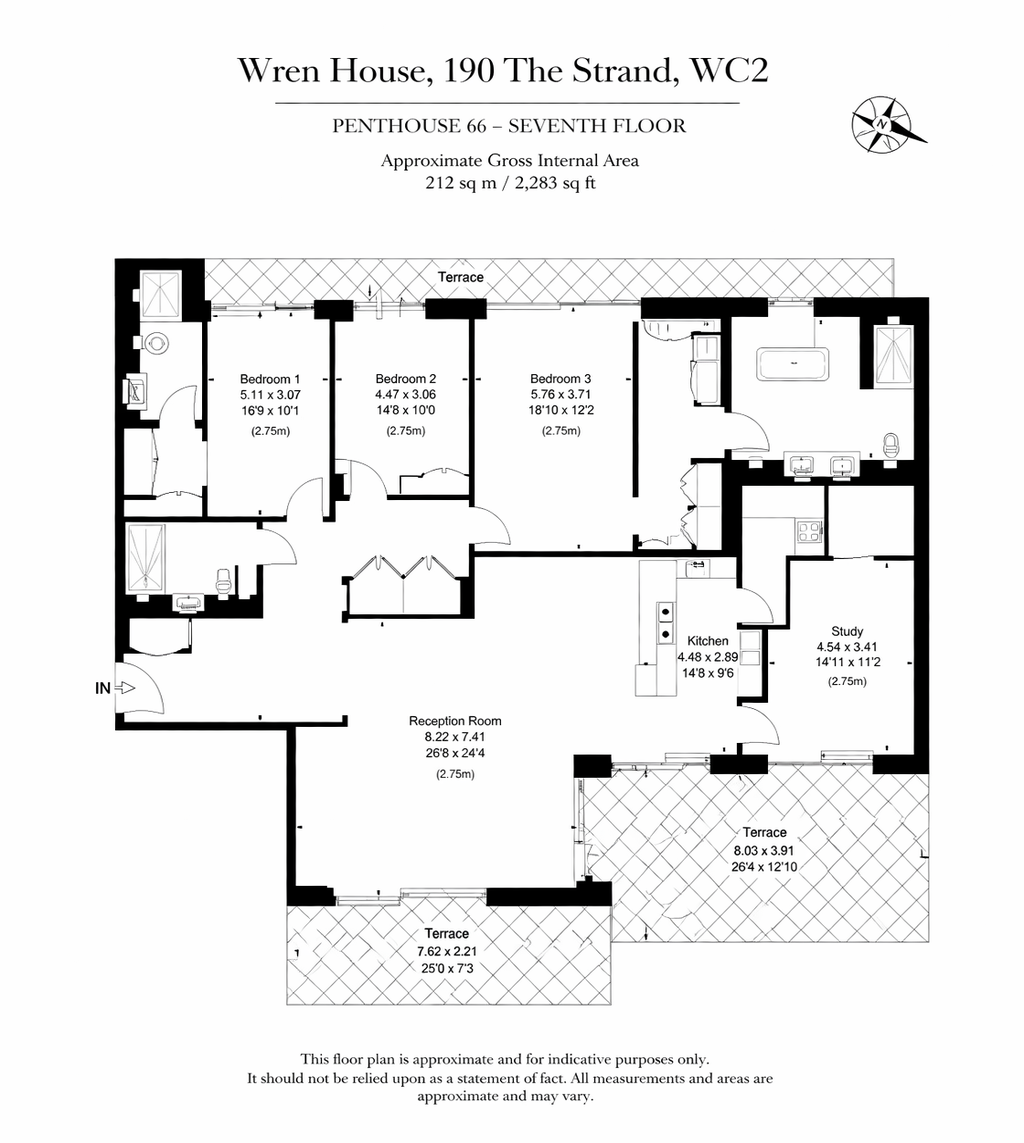 190, Strand, London floorplan