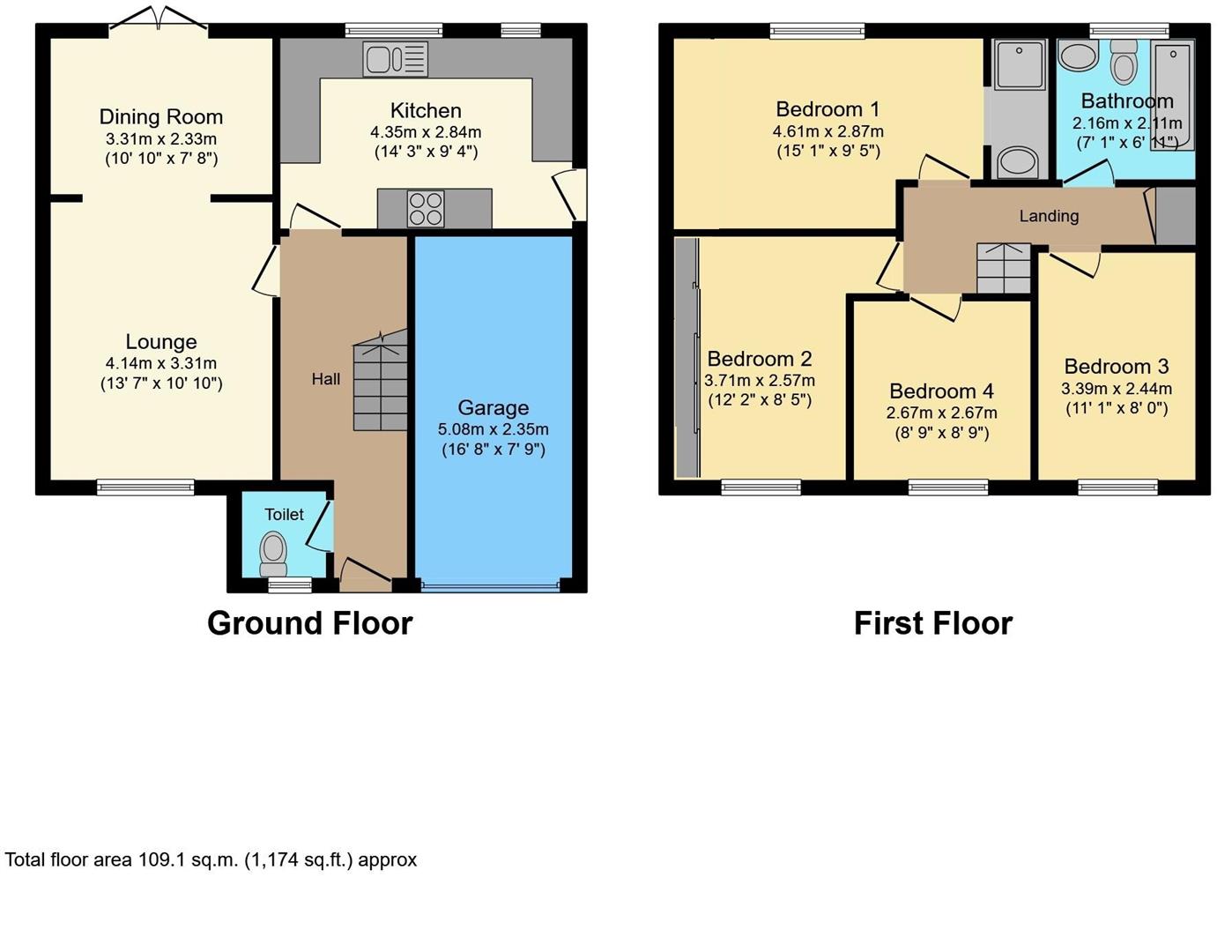 9, Wadham Court, Daventry floorplan