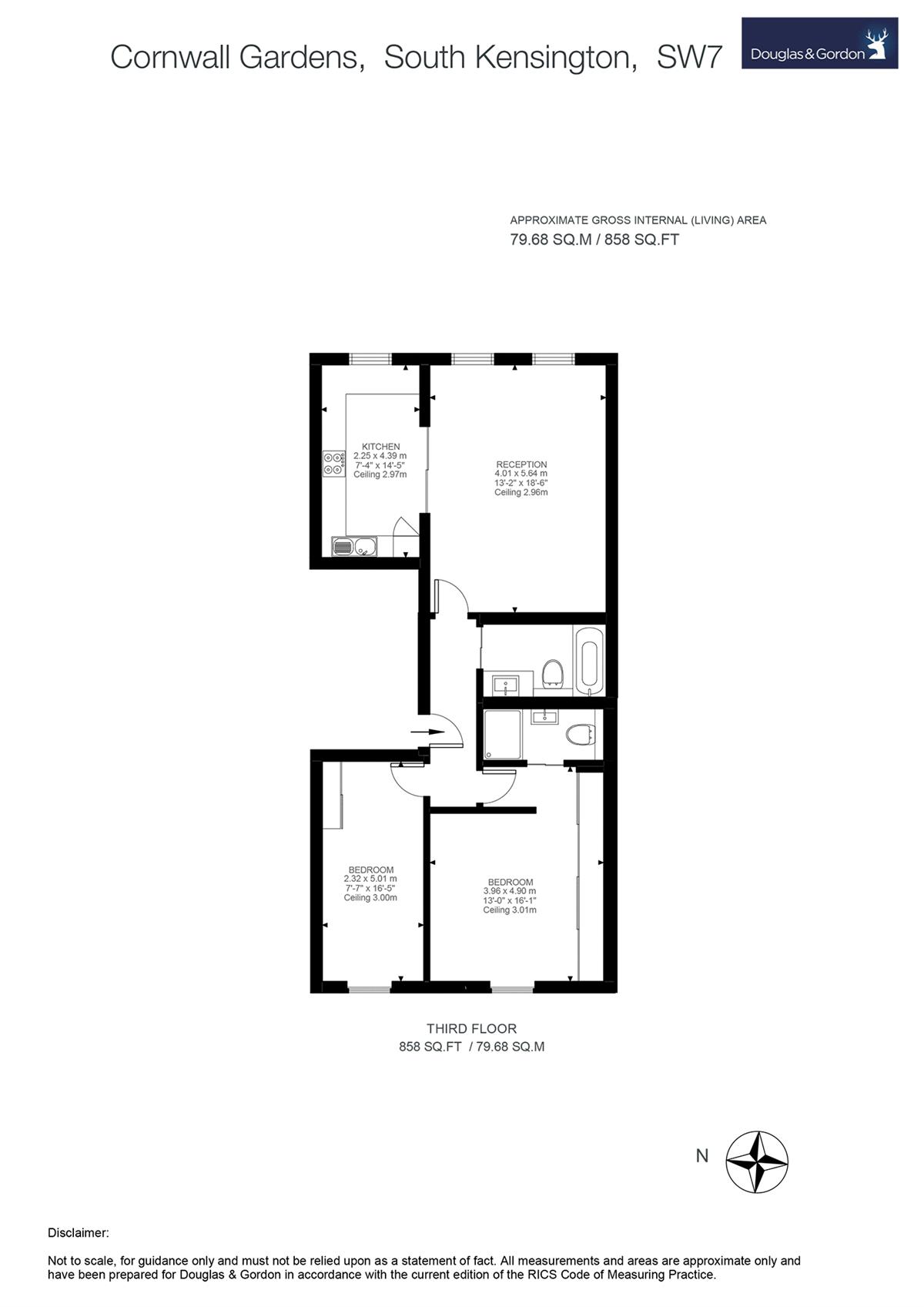 2 Bedrooms Flat to rent in Cornwall Gardens, London SW7