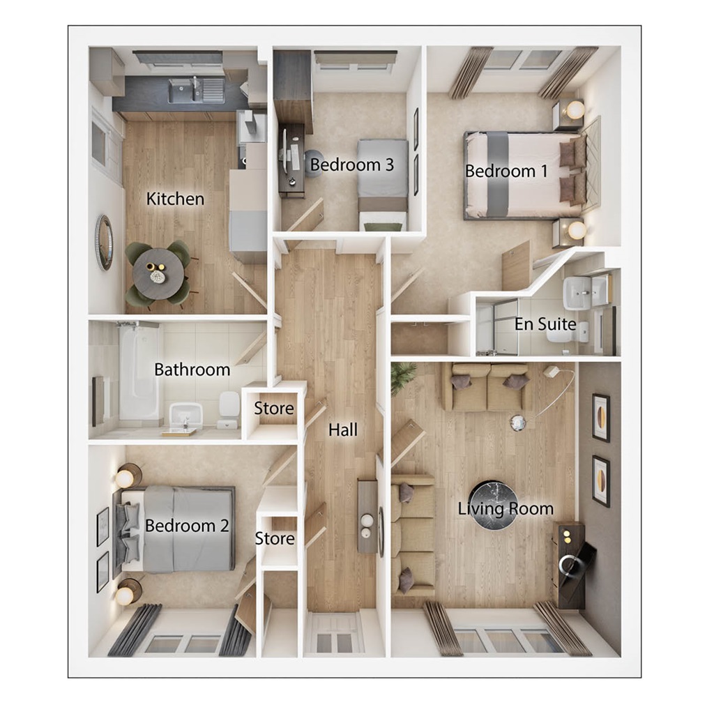 The Barclay - Plot 610, Letham Meadows, Off Davids Way, Haddington floorplan