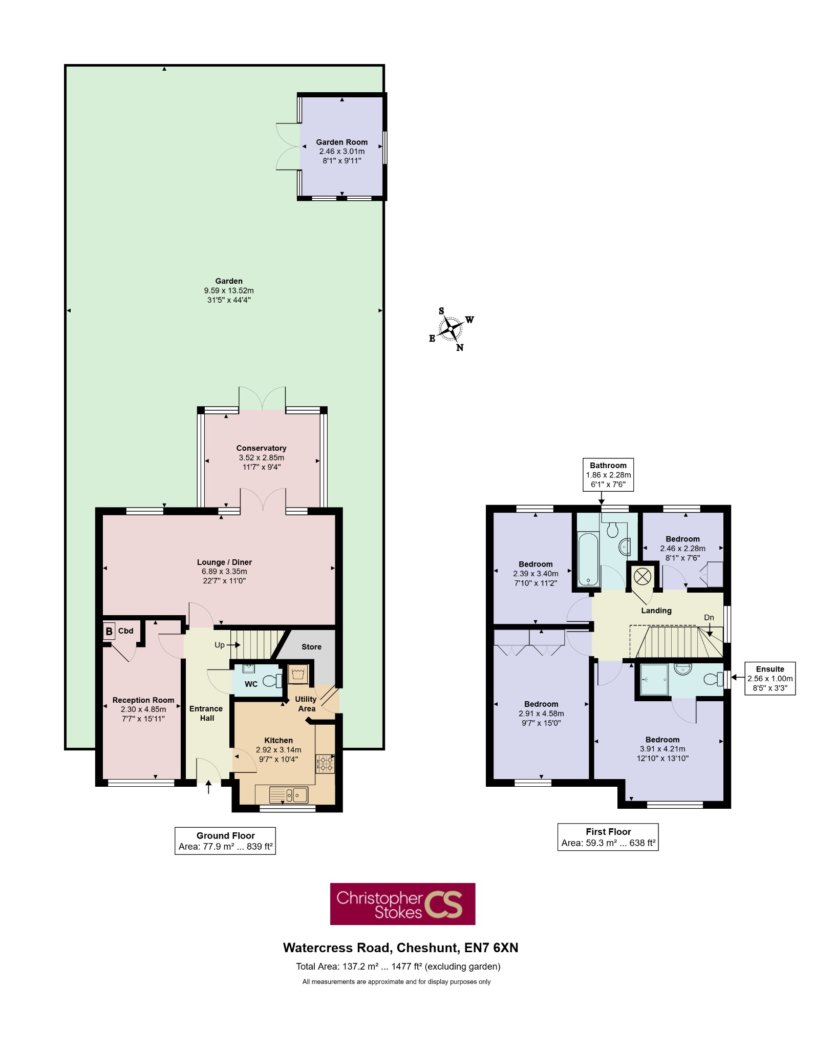 26 Watercress Road, Cheshunt, Hertfordshire floorplan