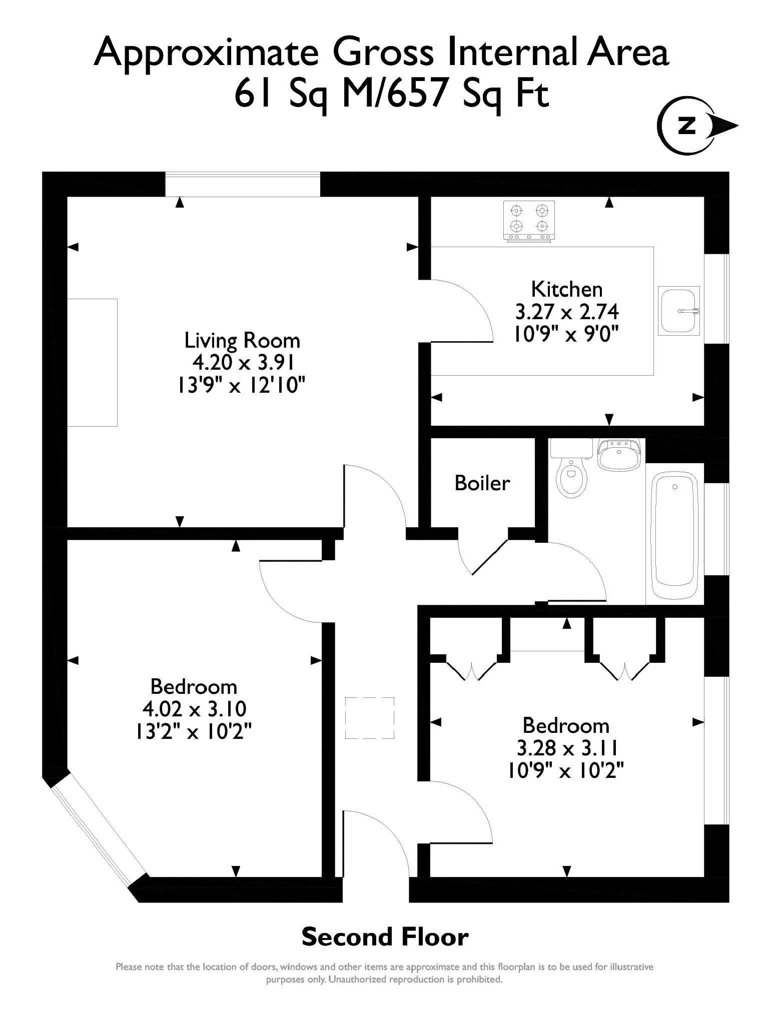 11, Lindbergh Close, Newport floorplan