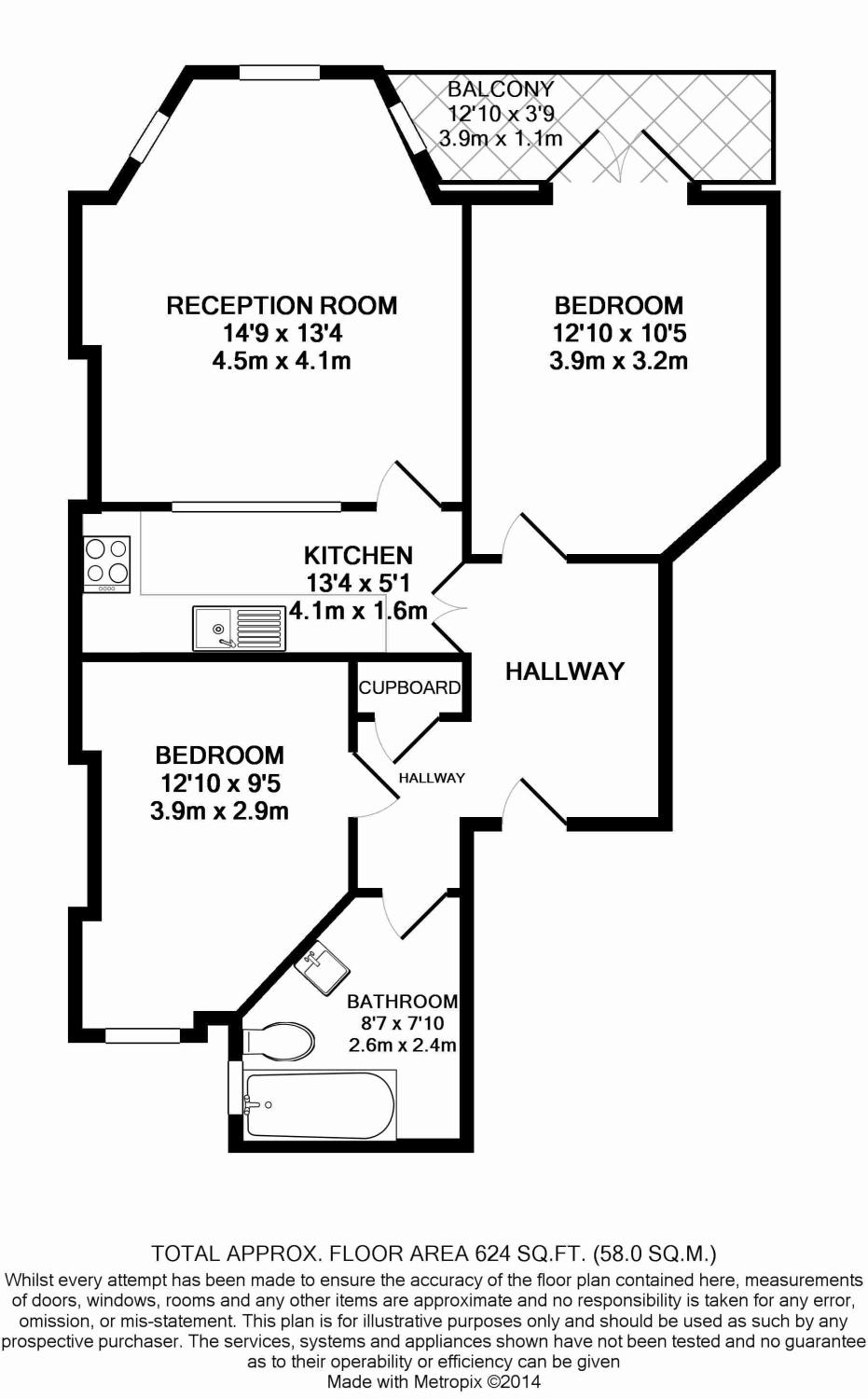 2 Bedrooms Flat to rent in Shoot-Up Hill, Cricklewood NW2