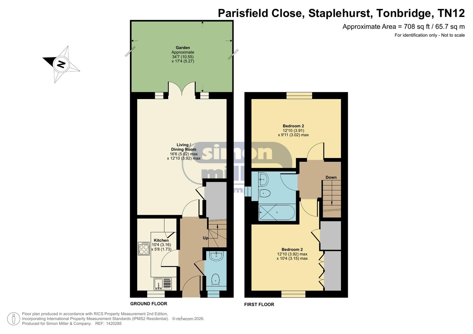 4, Parisfield Close, Tonbridge floorplan