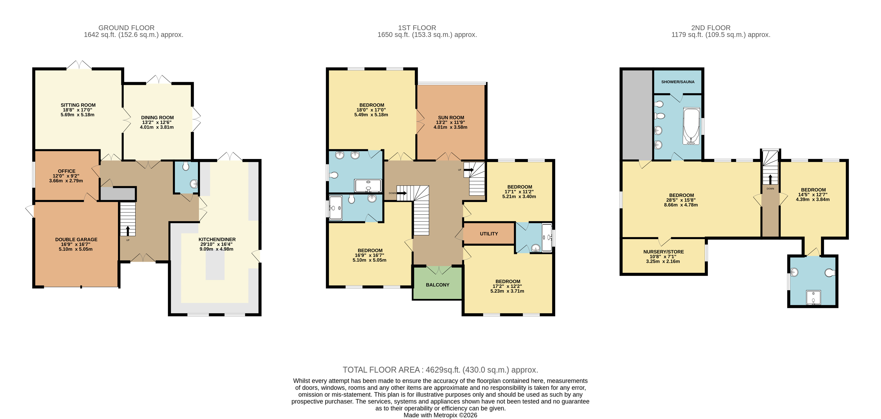55, Ashford Crescent, Grange Farm floorplan