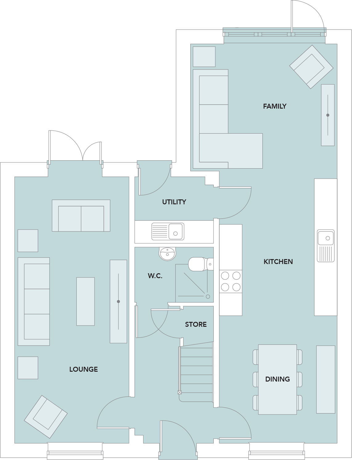 The Leighton at The Steadings, Alnwick floorplan