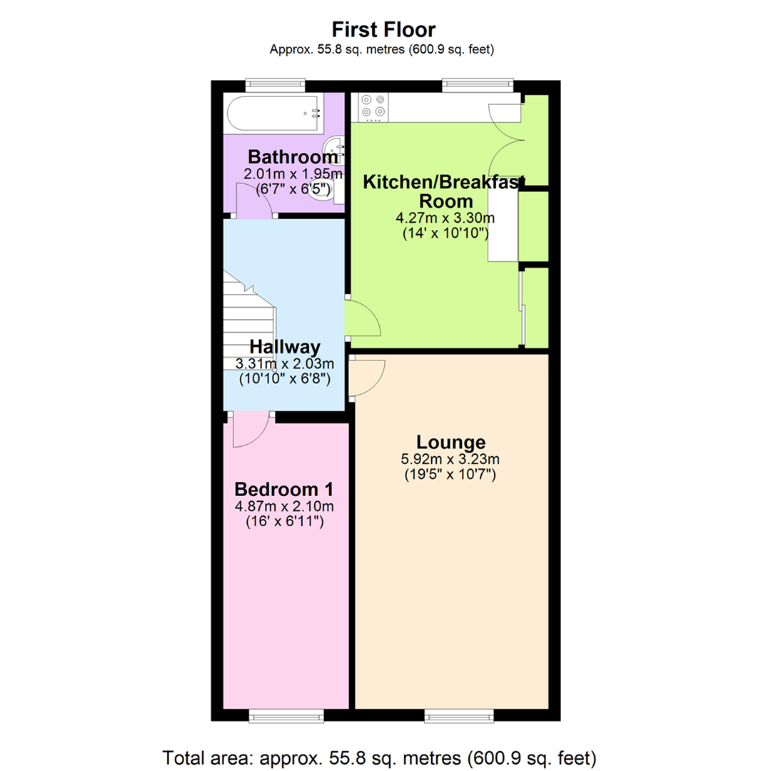 1 Bedrooms Flat to rent in Bury Road, Rawtenstall, Rossendale BB4