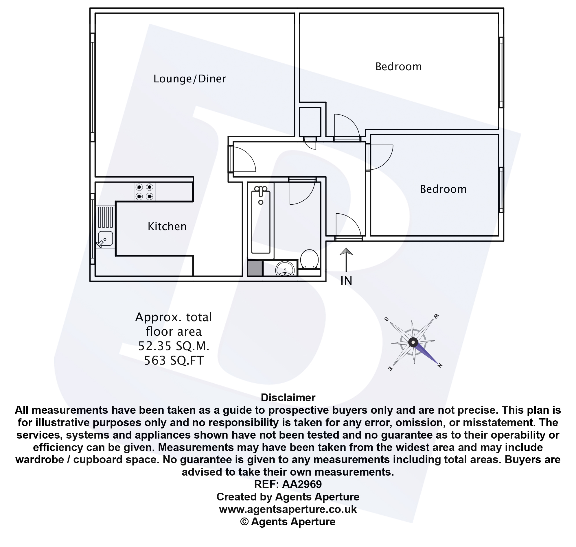 2 Bedrooms Flat for sale in Haig Court, Chelmsford, Essex CM2
