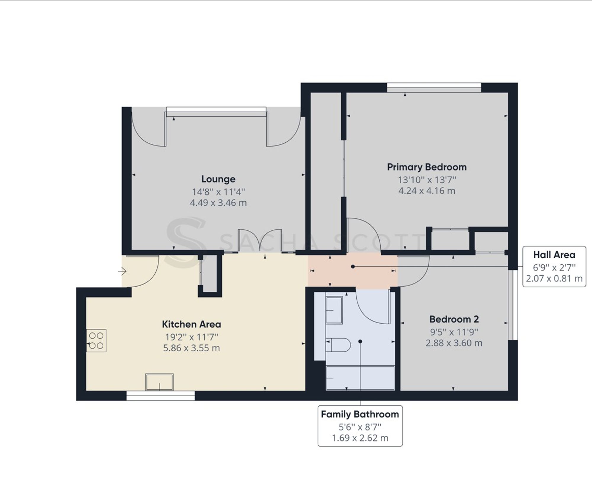 Flat 5, Devonshire House Devonshire Avenue, Sutton floorplan