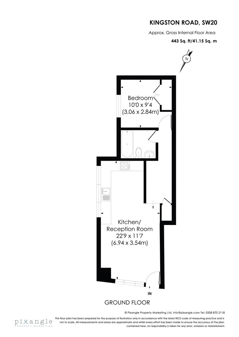 Kingston Road, London SW20, 1 bedroom flat for sale 68603257