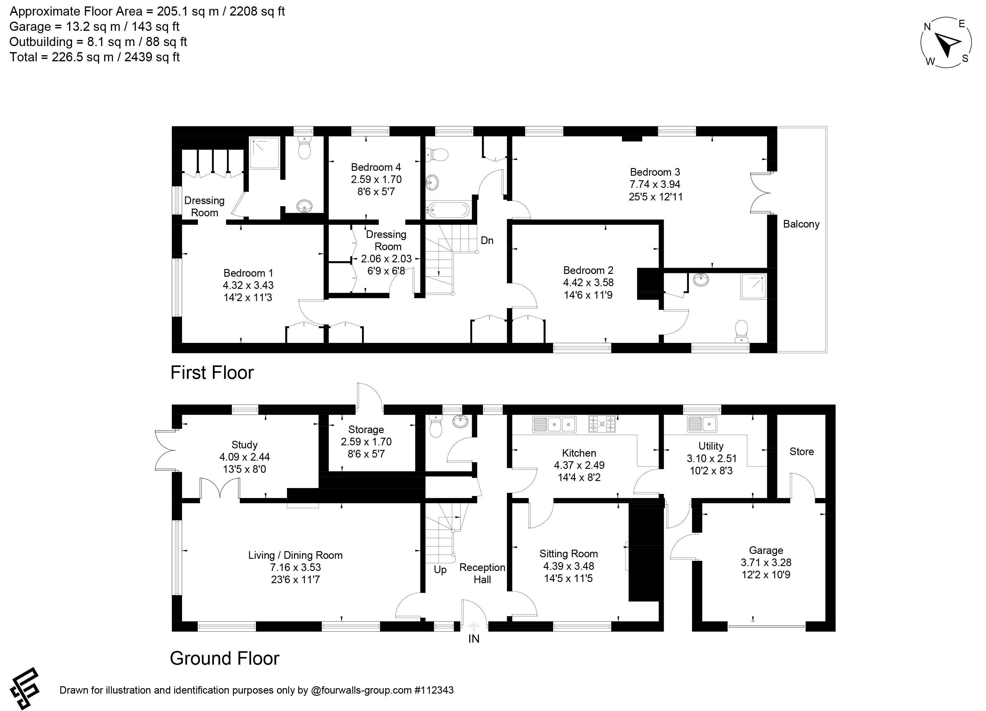Faithfulls,, The Drove, Crux Easton, Hampshire floorplan
