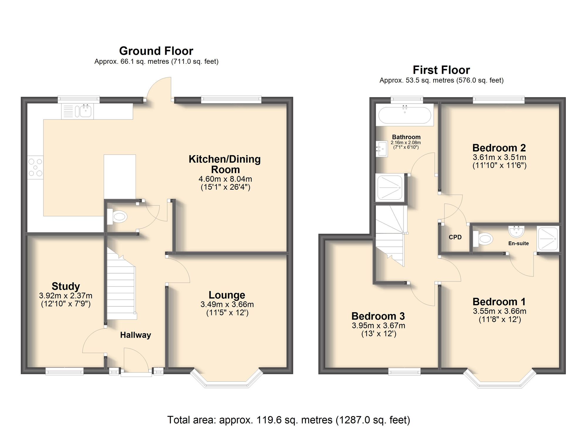 67 Sheldon Road, Sheffield floorplan