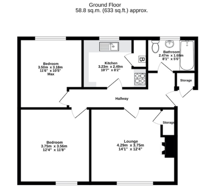 12, Gloucester Court, Caerleon floorplan