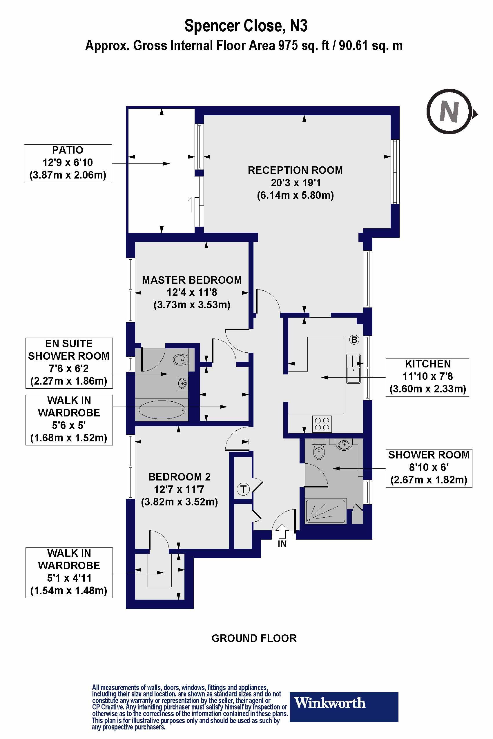 73, Spencer Close, London floorplan