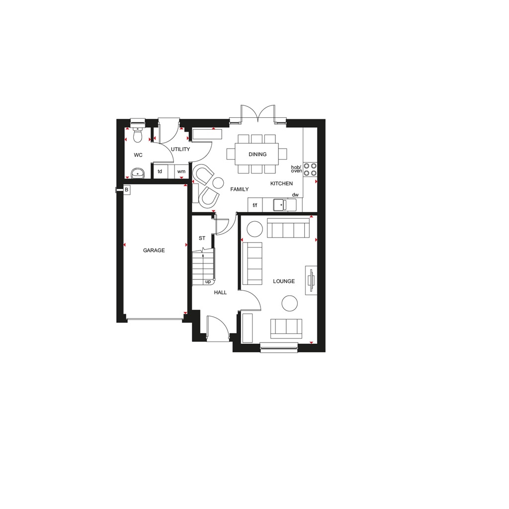 "Dean" at Cuthbertson Walk, Bucksburn, Aberdeen AB21, 4 bedroom