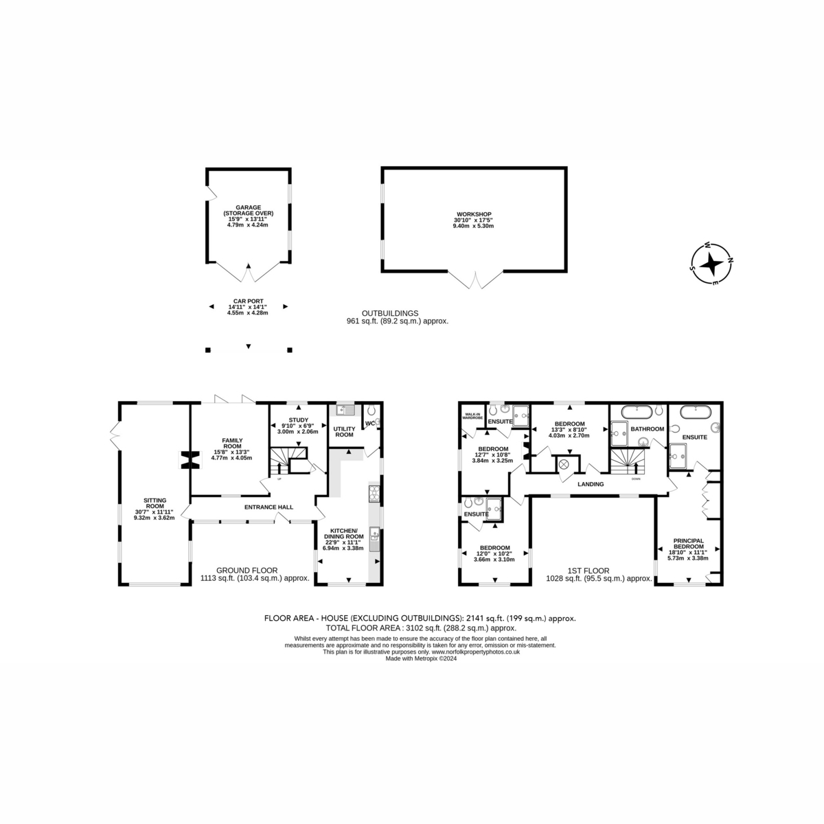 Holly Cottage, Hillside Loke, Roughton floorplan