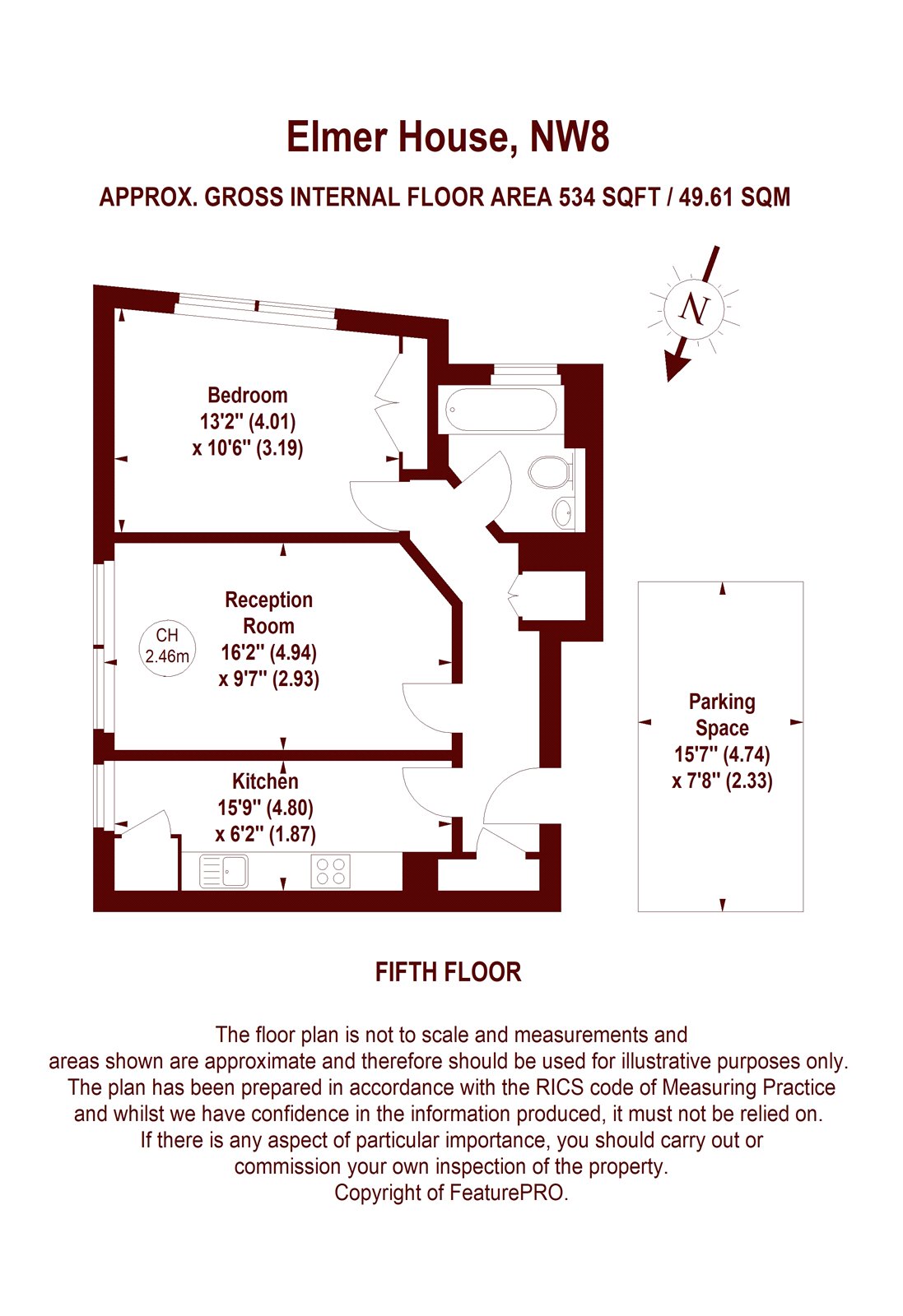 1 Bedrooms Flat for sale in Elmer House, 33-35 Penfold Street, London NW8