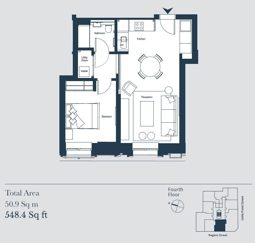 Little Portland Street, London floorplan
