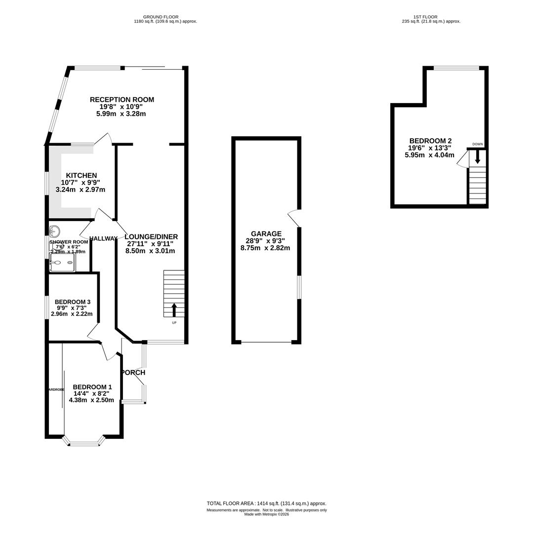 73, Thorndon Avenue, Brentwood floorplan