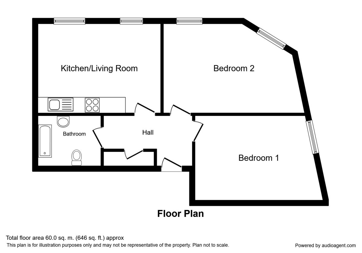 2 Bedrooms Flat to rent in Broughton Road, Salford M6