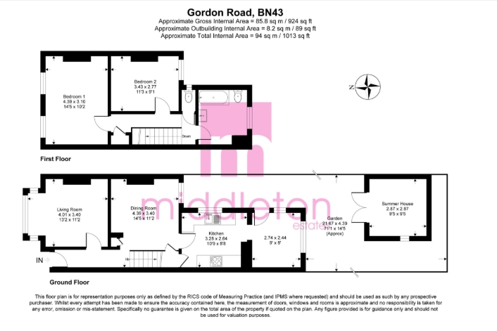 100, Gordon Road, West Sussex floorplan