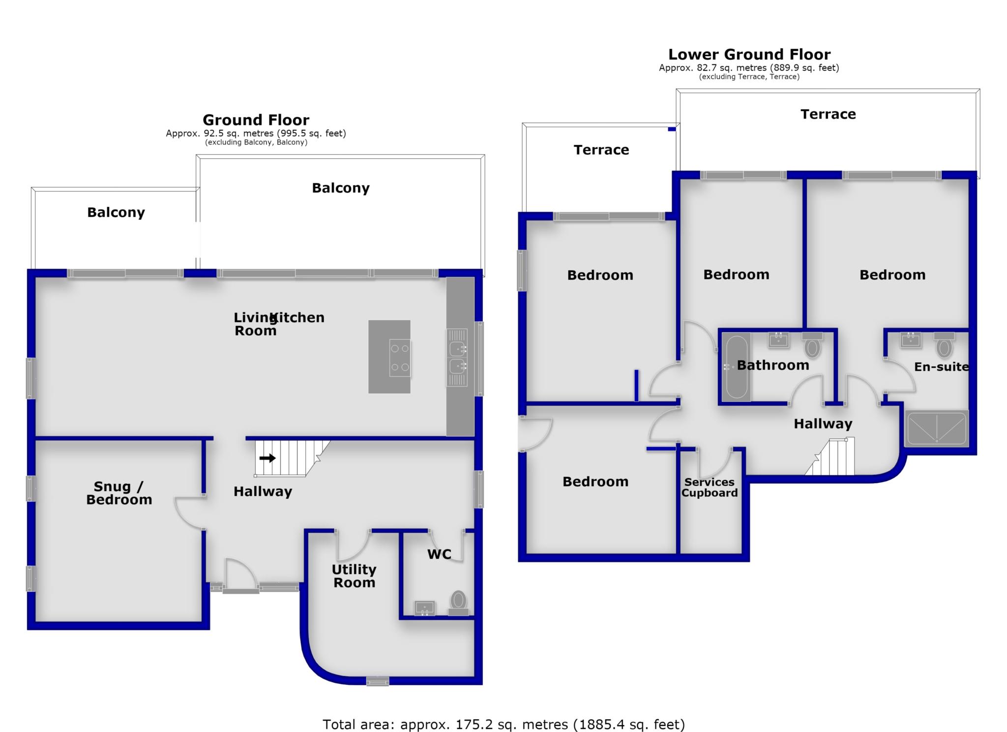 9, Gwastad Lane, Borth floorplan