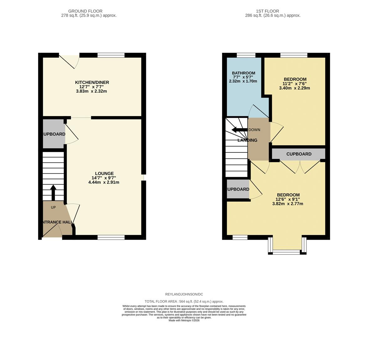 2, Doulton Close, Church Langley floorplan