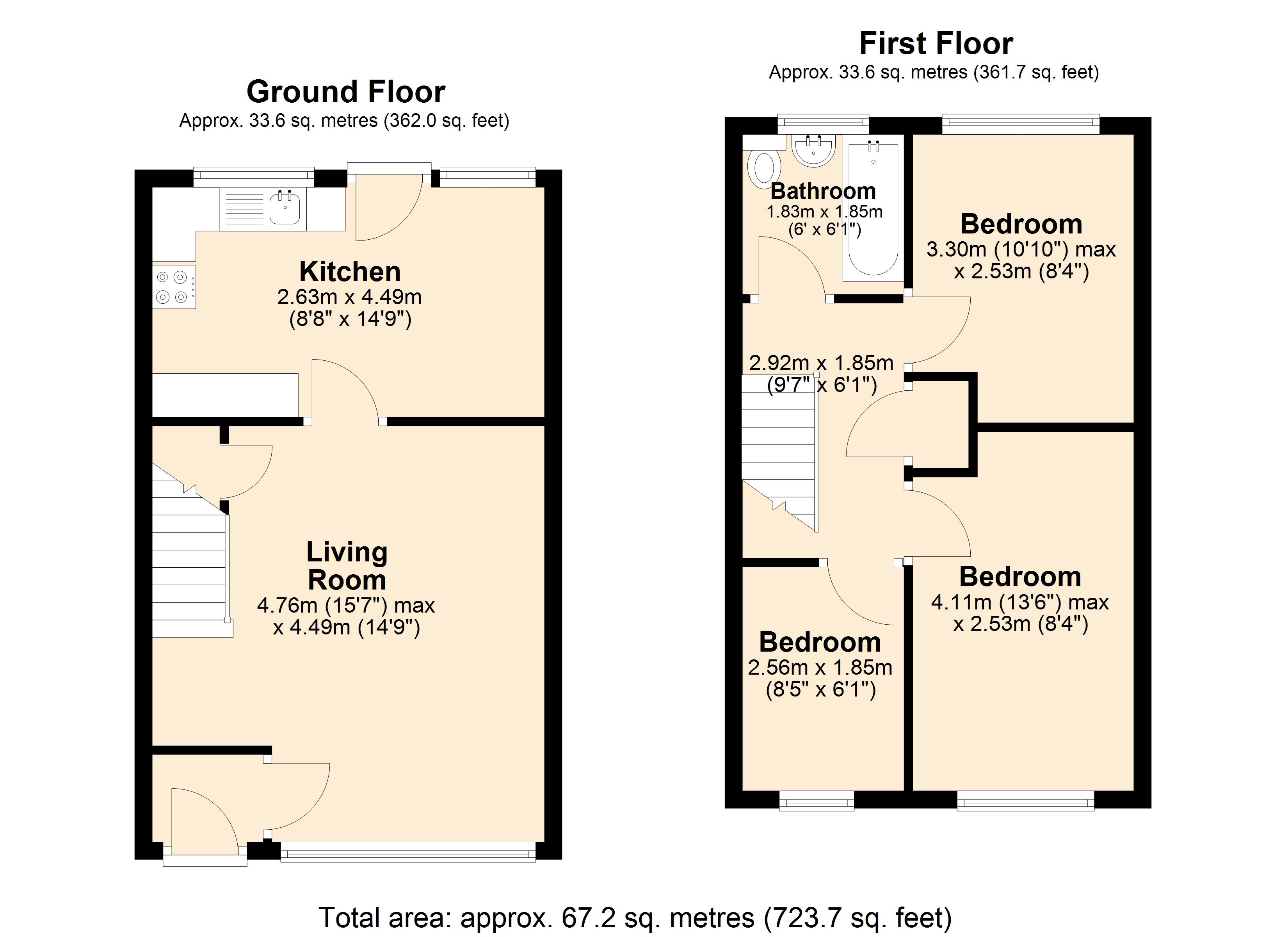 26, Tudor Way, Newcastle Upon Tyne floorplan