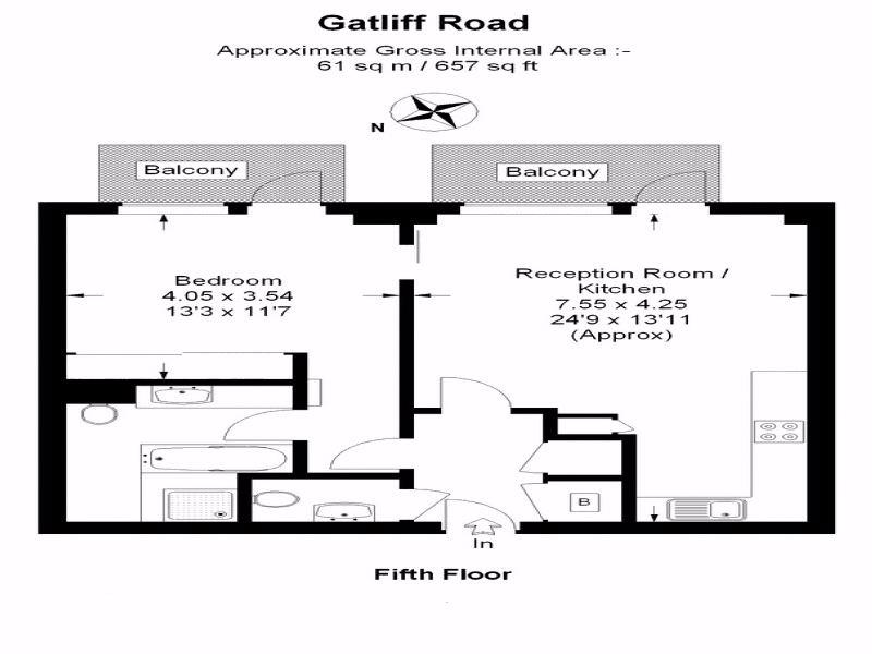 Flat 39, Hirst Ct., Gatliff Road, Belgravia floorplan