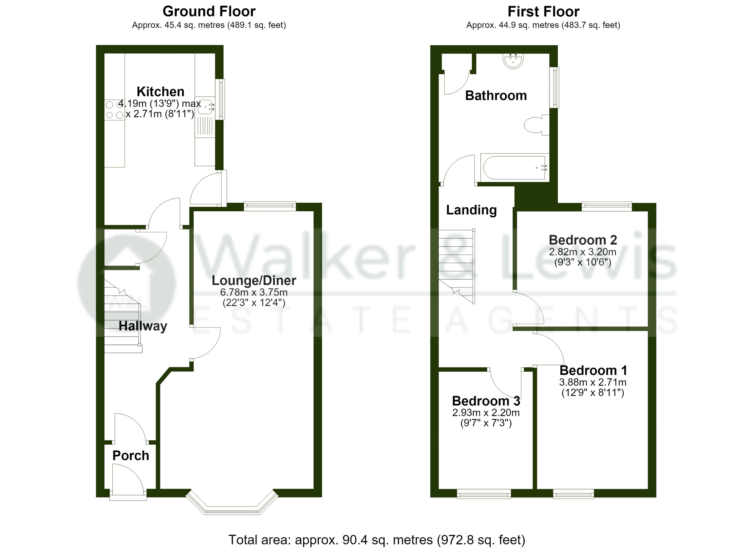 32 Llantrisant Road, Pontypridd floorplan