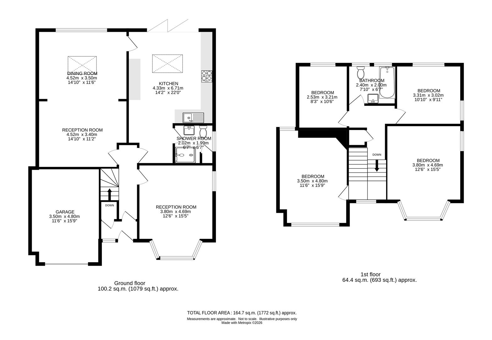 13, Woodmansterne Road, Carshalton floorplan