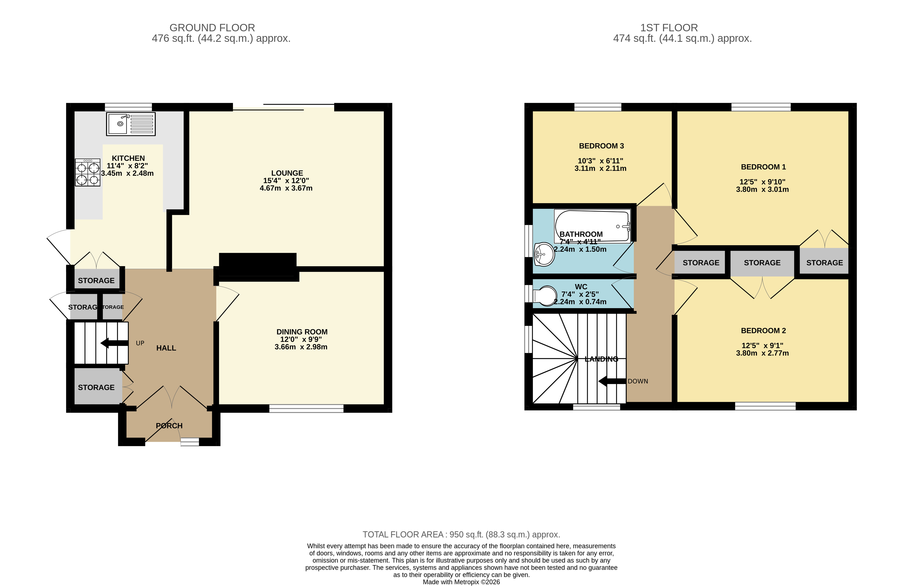 97, Tamar Drive, Aveley floorplan