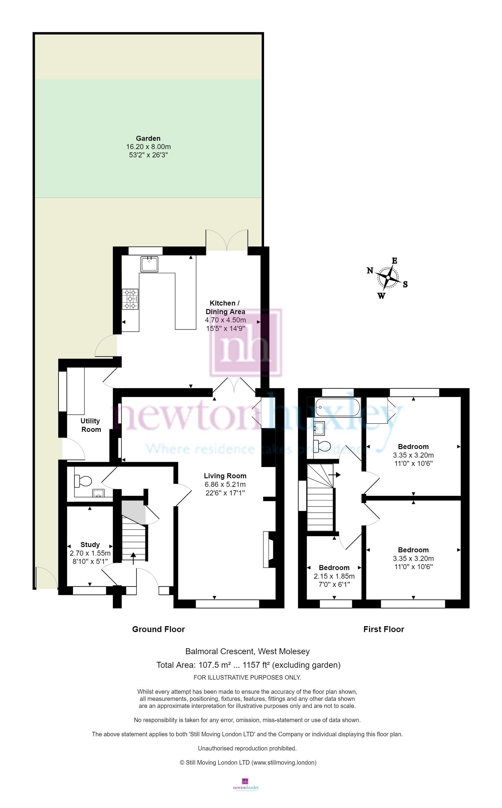 3 Bedrooms  for sale in Balmoral Crescent, West Molesey KT8