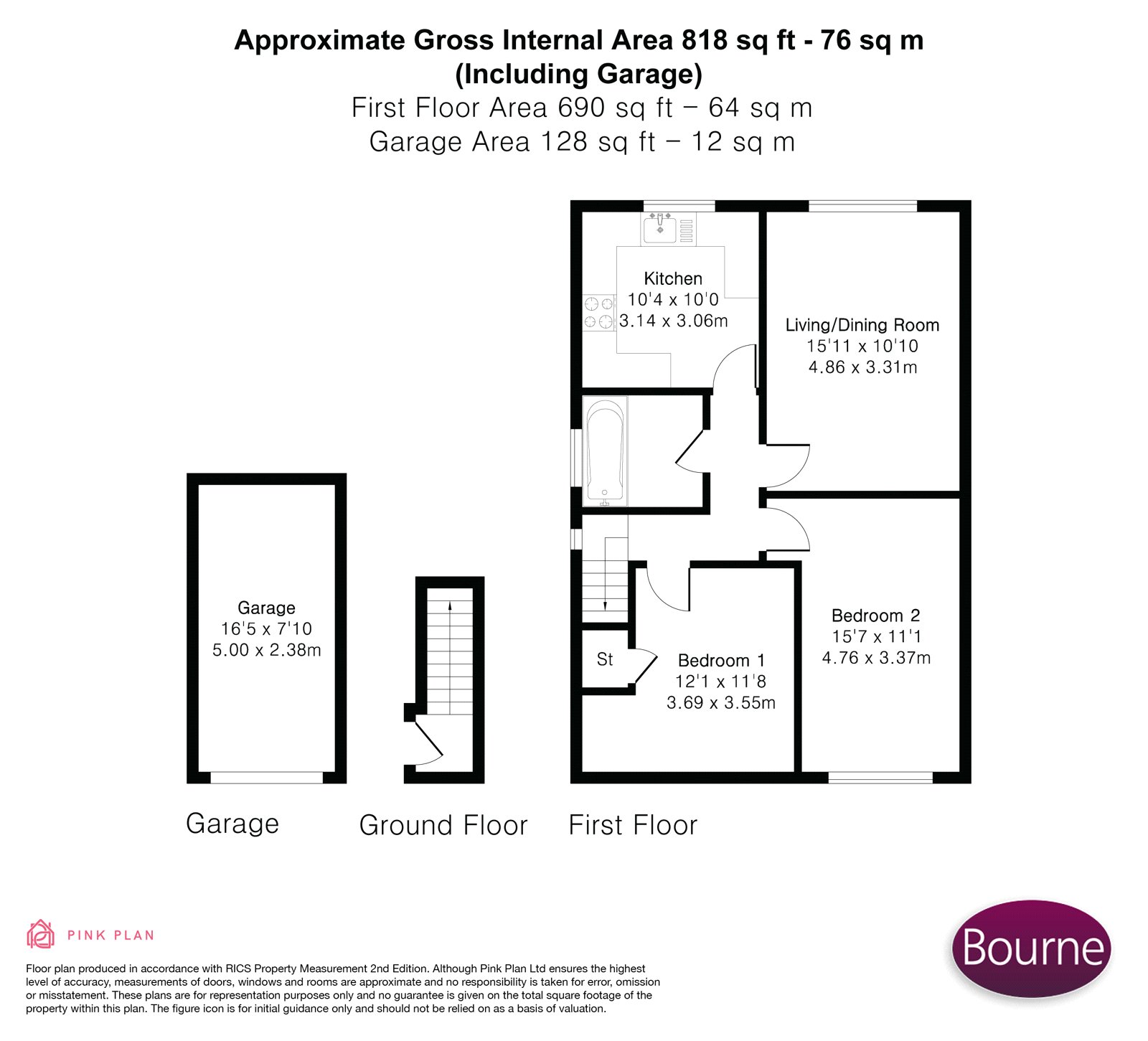 17, Oak Tree View, Farnham floorplan